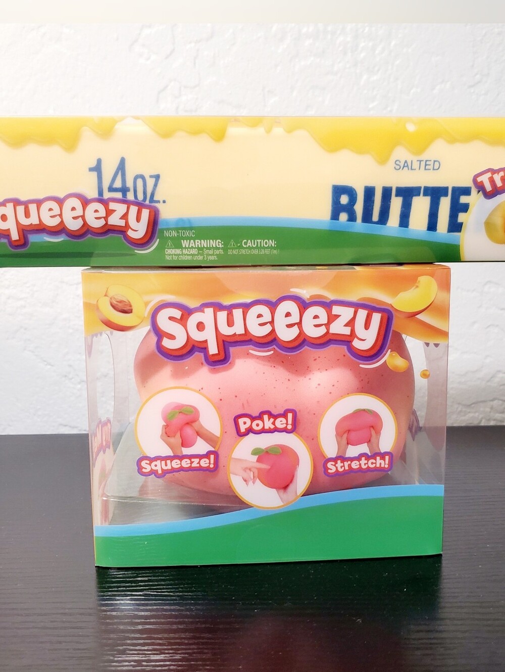 Toy Bundle Sensory Stretch Squeezey  Peach & Butter